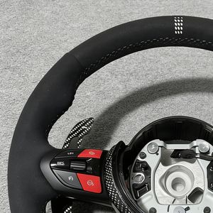 Volante Deportivo M Sport de Fibra de Carbono y Alcántara para F01 F10 F11 F12 F15 F16 F20 F21 F25 F26 F30 F31 F32 F33 F36 F34 F35 E70 E90 - Product Image 3