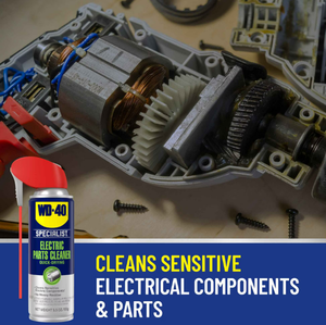 Limpiador de piezas eléctricas WD-40 Specialist, spray <span class=keywords><strong>WD40</strong></span> para eliminar óxido y lubricante para drones, placas de circuito de precisión, 350 ml - Product Image 5