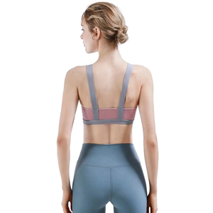 Wholesale High <strong>Support</strong> Gym Yoga Workout <strong>Top</strong> Fitness Backless <strong>Crop</strong> Cross Back Sports Bra for Women - Product Image 5