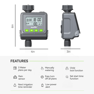 Rainpoint New Arrival Digital Water <strong>Timer</strong> Rainfall Sensor Rain Delay Automatic Irrigation <strong>3</strong> Plans Watering Computer Garden <strong>Timer</strong> - Product Image 3