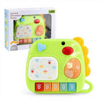 Zhorya Baby Sensory Toy Mini Dinosaur Keyboard Musical Cartoon Piano Instrument Education Toys