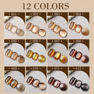 ZRKGEL OEM Set di Smalti Gel UV Magnetici Riflettenti con Logo Personalizzato, 12 Colori, Effetto Occhio di Gatto, Senza HEMA/TPO, Lunga Durata e Brillante - Product Image 2