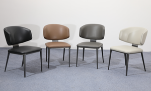 Modern Midcentury Durable Portable Outdoor <b>Living</b> <b>Room</b> <b>Chair</b> PU Leather Solid Back Metal Legs Foam Filling Home Furniture - Product Image 3
