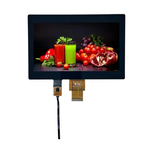 Industrielles 7-Zoll TFT-LCD-Display 1024 * 600 Auflösung mit kapazitativer 40-Pin-Touch-LVDS-Schnittstelle