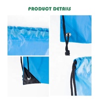 Sac à dos Oxford imperméable avec cordon de serrage et logo personnalisé, sacs à chaussures, sac de sport en nylon avec cordon de serrage, sac de shopping promotionnel en polyester