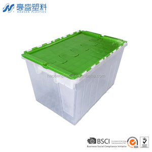 Boîtes de rangement solides en plastique HAOSEN, conteneurs de déménagement empilables durables - Remise en gros pour les entreprises de déménagement et les entrepôts de stockage - Product Image 3