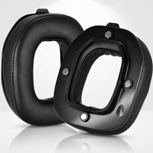 Almohadillas de Repuesto Magnéticas para Auriculares Logitech Astro A40TR A40 TR, Almohadillas Más Gruesas de Cuero Híbrido, Malla de Franela - Product Image 1