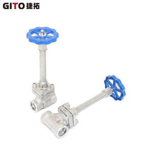 Válvula de Corte de Vástago Largo PN40 CF8 con Control Eléctrico y Neumático Criogénico, Opción de Accionamiento Manual, para Alta Temperatura, Cierre de Aceite/Agua/Gas - Product Image 2