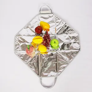 Kreative faltbare auslaufs ichere isolierte Picknick-Lunch-Tasche Multifunktions-Einkaufstasche