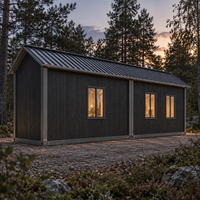 Maisonnette triangulaire portable pour une vie familiale moderne avec une chambre à coucher – Casas Contenedor Para Vida Familiar