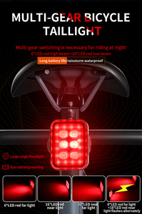 2 Bộ mini xe đạp phía trước phía sau Ánh Sáng Thiết lập Xe Đạp USB phí Đèn pha ánh sáng không thấm nước đèn hậu LED Đèn lồng Xe Đạp Phụ Kiện - Product Image 6