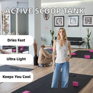 Lightweight Breathable Casual Beading <b>CAMIS</b> <b>Top</b> for Active Women-Eco-Friendly 100% Cotton Quick-Drying for Yoga Gym Outdoor - Product Image 2