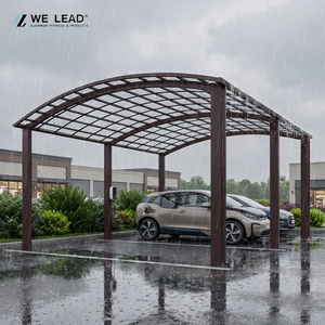 Structure de carport métallique de protection en acier et alliage d'aluminium de style industriel, de calibre lourd - Product Image 5