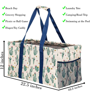 Organizador plegable multifuncional para pañales, cesta grande para la playa, cesta para Picnic, Camping, bolsa de compras, bolsa de viaje - Product Image 5