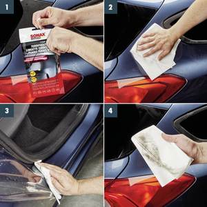 Chiffon de nettoyage et de lustrage turbo pour voiture 40x50cm, super doux, pour application de cire et de polish, idéal pour présentoir de comptoir - Product Image 3