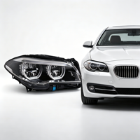 Ensemble de phares LED pour BMW Série 5 F10 F18 2010-2017, yeux d'ange LED, feux de jour LED, clignotants dynamiques