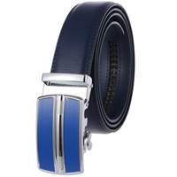 Ceinture en cuir pour homme, boucle automatique, sans trous, ceinture à cliquet, multicolore, réglable, ceinture formelle et décontractée pour homme