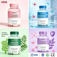 OEM Prébiotiques Formule Naturelle Végétalienne Canneberge Soin Vaginal Féminin Favorise la Synthèse du Collagène Équilibre du pH Pilules Yoni Pops