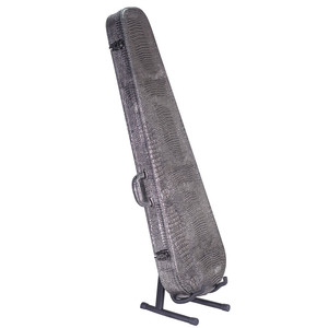 Étui rigide en forme de larme pour <span class=keywords><strong>guitare</strong></span> électrique <span class=keywords><strong>Strat</strong></span> / Tele avec doublure en peluche verte - Product Image 3