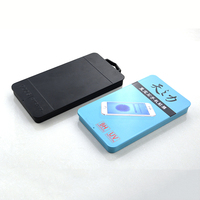 Caja de Metal Rectangular Personalizada para Empaque, Contenedor de Almacenamiento para Protector de Pantalla de Teléfono, Cable, Productos Electrónicos