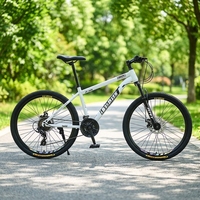 Vélos de montagne 26 pouces, cadre en acier, 21 vitesses, prix moins cher, nouveau design, vente chaude, absorption des chocs, jantes en aluminium, personnalisable