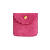 Sacs de rangement pour bijoux en velours doux, écologiques et recyclables, avec fermeture à bouton, pour bagues, colliers, boucles d'oreilles, pierres précieuses - Nouveauté