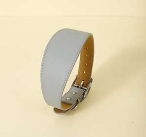 طوق كلب جلدي واسع قابل للتعديل لكلاب الصيد السلوقي الأفغاني كلب الصيد كلب الصيد Whippet Dachshund إكسسوارات الحيوانات الأليفة - Product Image 3