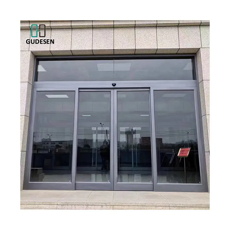 Source Manufacturers Double Glass High Grade With Motor Parallel Moving Door