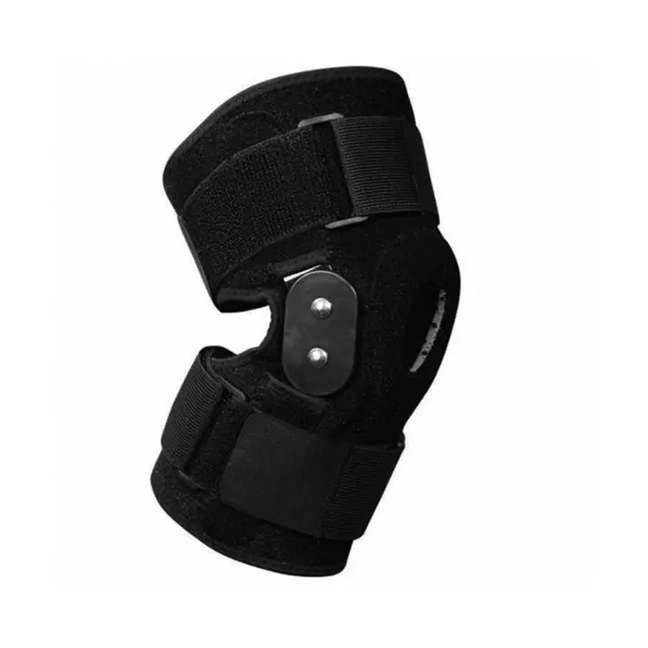 2022 Bán Buôn Bản Lề Neoprene Hỗ Trợ Đầu Gối Nẹp Đầu Gối Với Miếng Silicon Và Thanh Bên Kim Loại Đàn Hồi Để Chạy Cử Tạ