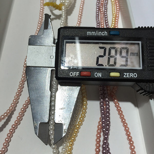 Redleaf Natural 2,3mm Perla de concha redonda Strand Perlas sueltas de colores para la fabricación de joyas - Product Image 4