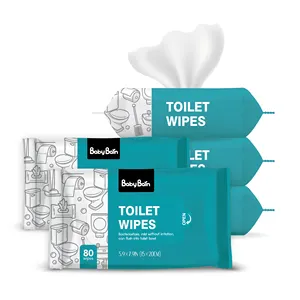 OEM ODM Flushable Eco Friendly Toilet Wipes for Baby and adult