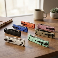 Couteau pliant E-Yon Mini 533 TYZ388 avec manche en nylon et fibre de verre industriel |   Couteau de camping OEM à lame drop point en acier 5Cr15Mov