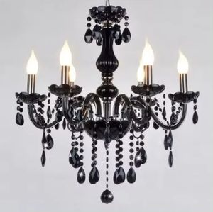 Lampes de lustre tendance Bougie de fumée noire Lustres en cristal uniques modernes à 11 lumières pour salle à manger - Product Image 2