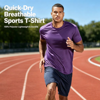 T-shirts blancs pour hommes, sport et gym, en polyester 100% écologique, respirant, à séchage rapide, personnalisables, imprimés ou vierges, pour sublimation, vente en gros