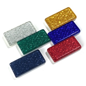 Thời Trang câu đố Quà Tặng hai lớp trong suốt đầy màu sắc <span class=keywords><strong>Acrylic</strong></span> Domino tùy chỉnh vàng đỏ màu xanh đầy màu sắc mặt sau <span class=keywords><strong>Acrylic</strong></span> Domino gạch - Product Image 5