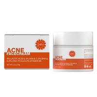 Fabricant de produits de soin de la peau OEM ODM, crème pour le visage contre l'acné avec logo privé personnalisé pour tous les types de peau