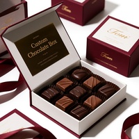 Maßgefertigte Hochwertige Wasserdichte Pralinen-Magnetgeschenkbox mit UV-Beschichtung Schaumstoffeinlage Matt-Laminierung Tragbares Design für Lebensmittel