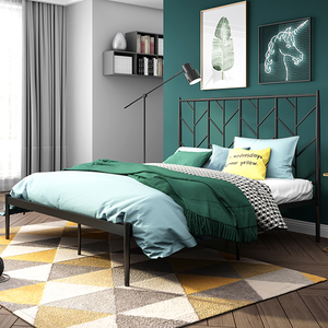 <span class=keywords><strong>Lit</strong></span> en fer victorien à lignes gracieuses en bronze foncé antique Giselle pour la maison - Product Image 6