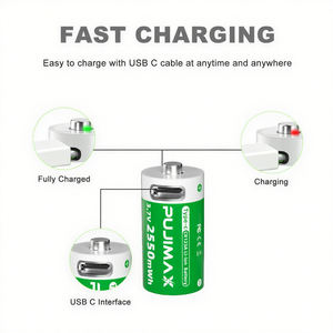 PUJIMAX 3,7 В перезаряжаемый 16340 Cr123a USB зарядка литий-ионный аккумулятор поддержка OEM ODM для игровой бытовой техники - Product Image 4