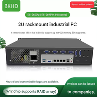 Servidor en Rack BKHD Xeon E5 V4 2U, 4 LAN 2.5G, 6 COM, DDR4, NVMe, Servidor de Red Industrial
