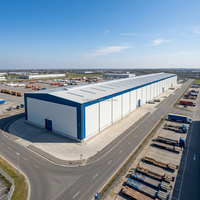 Almacén de Estructura de Acero de Alta Calidad con Panel Sándwich EPS