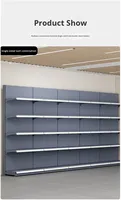 Étagère de magasin commerciale légère Jia Chuang en acier laminé à froid, en forme de L, avec revêtement en poudre époxy, pour la vente au détail