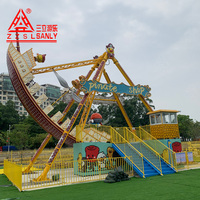 Grande balançoire électrique en fibre de verre pour parc d'attractions, thème bateau pirate, capacité 500 kg, idéale pour la location aux fêtes foraines et carnavals