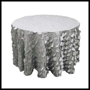 Nappe brodée classique européenne en trois dimensions, motif pétale de caméléon, en polyester - pour fournitures promotionnelles de fête - Product Image 4