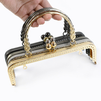 Deepeel BF012 20.5cm Accessoire de maroquinerie pour sac à main, fermoir à boucle gaufré pour pochette, cadre de sac à main