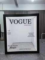 Cabine Photo Magazine Cadre de Fond Cabine Photo Vogue avec Lumière LED