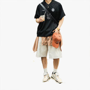 เสื้อยืดแขนสั้นปักลายตัวอักษรฤดูร้อน หมายเลขสั่งทำได้ ผู้ชาย แฟชั่น ทรงหลวม ผ้ามันเงา บาง แห้งเร็ว เสื้อครึ่งแขน - Product Image 2