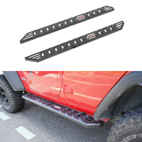 Marchepieds latéraux en acier MusixiA Off Road 4x4 4 portes pour Jeep Wrangler JK JL 2007-2024 Ford Bronco