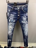 Nouveau Jean en Denim Vintage pour Homme, Coupe Droite, Délavage Moyen, Élastique, Ample, Tie-Dye, Effet Usé, Tendance Formelle Polyvalente, Vente en Gros