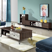Meubles de salon chinois, ensemble table basse et meuble TV mural en bois pour chambre et salle à manger, en vente